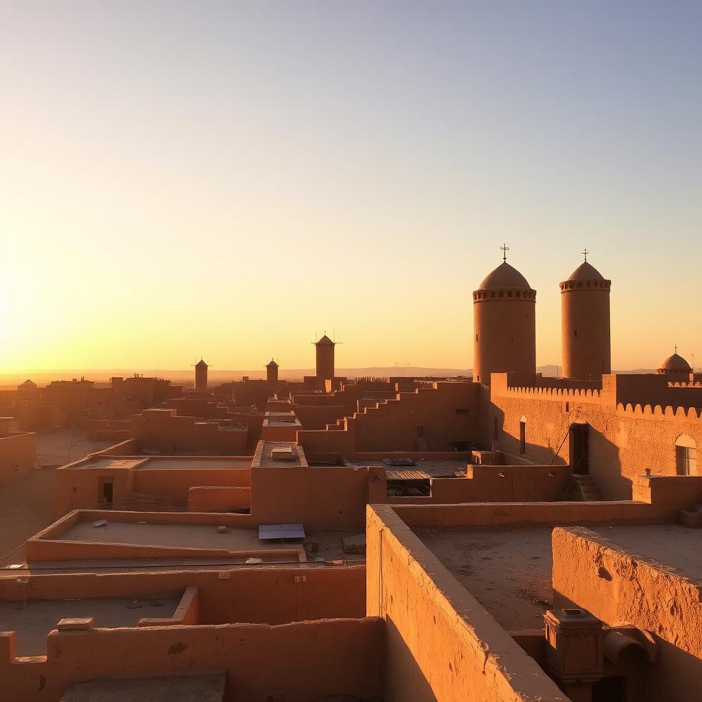 The desert city of wind towers